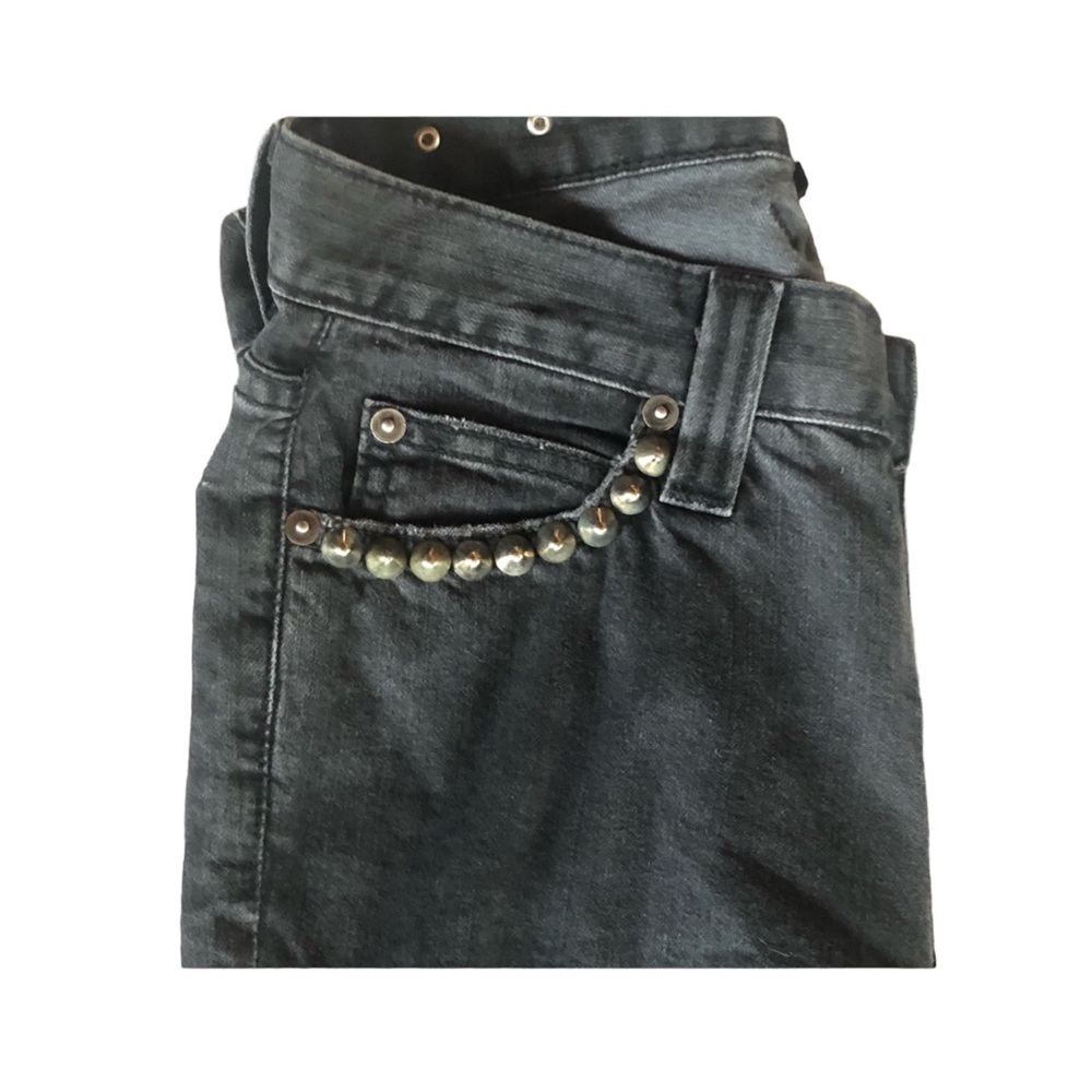 Bess X Barney’s Studded Black Skinny Ripped and Studded Jeans Ripped Back… - Picture 2 of 11